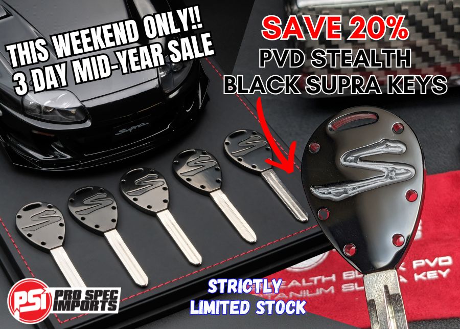 Stealth Black PVD - Titanium Mk4 Supra Key