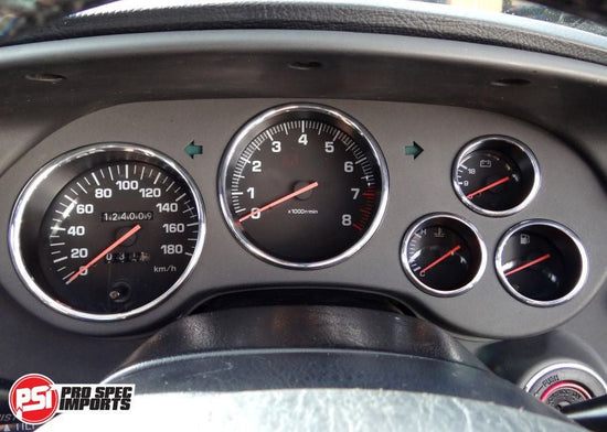 Series 2 Gauge Cluster 5pc Chrome Dash Ring Set - Years '96 to '02 - Pro Spec Imports - -