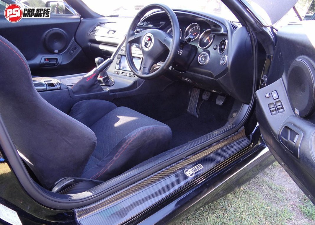 Toyota Supra A80 Mk4 Carbon Fibre Door Sills / Kick Panel Set - Pro Spec Imports - No Supra Logo Decal - 