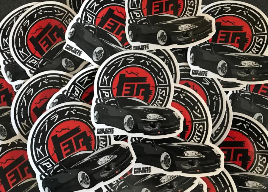 Pro Spec Imports Old School Japan Supra Logo Stickers - Pro Spec Imports - 