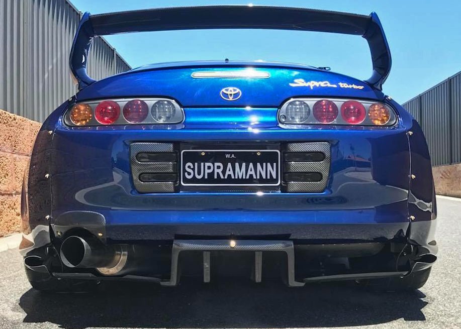 Pro Spec Style - Supra Carbon Fibre Rear Diffuser - Pro Spec Imports - ADD Carbon Side Vortex Generators - 