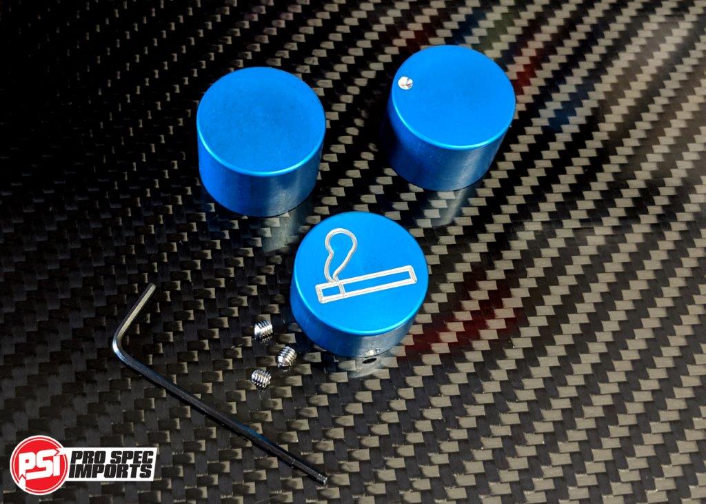 JDM S1 Supra Interior - Brushed Stainless Billet HVAC Mega 8pc Combo - Pro Spec Imports - Stainless Dials - Plain - 
