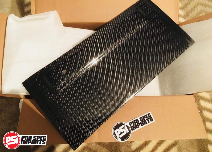 Mk4 Supra JDM Bumper Rear Backing Plate - Pro Spec Imports - 3K Twill Weave Carbon Fibre - -