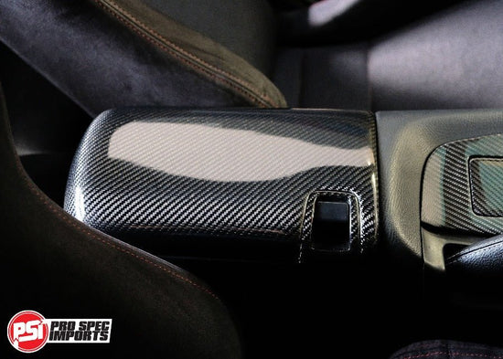 Carbon Fibre Centre Console Lid Cover Supra JZA80 Mk4 - Pro Spec Imports - -