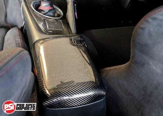 Carbon Fibre Centre Console Lid Cover Supra JZA80 Mk4 - Pro Spec Imports - -