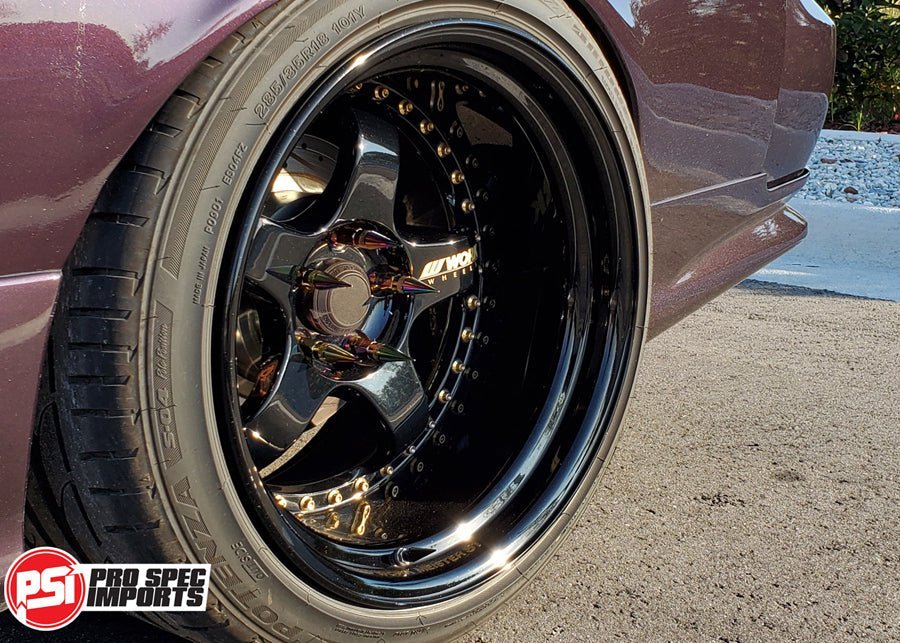 Work Meister S1 3P Centre Caps - GTR Skyline Specific Hubcentric Locating - Pro Spec Imports - GTR Logo - 18