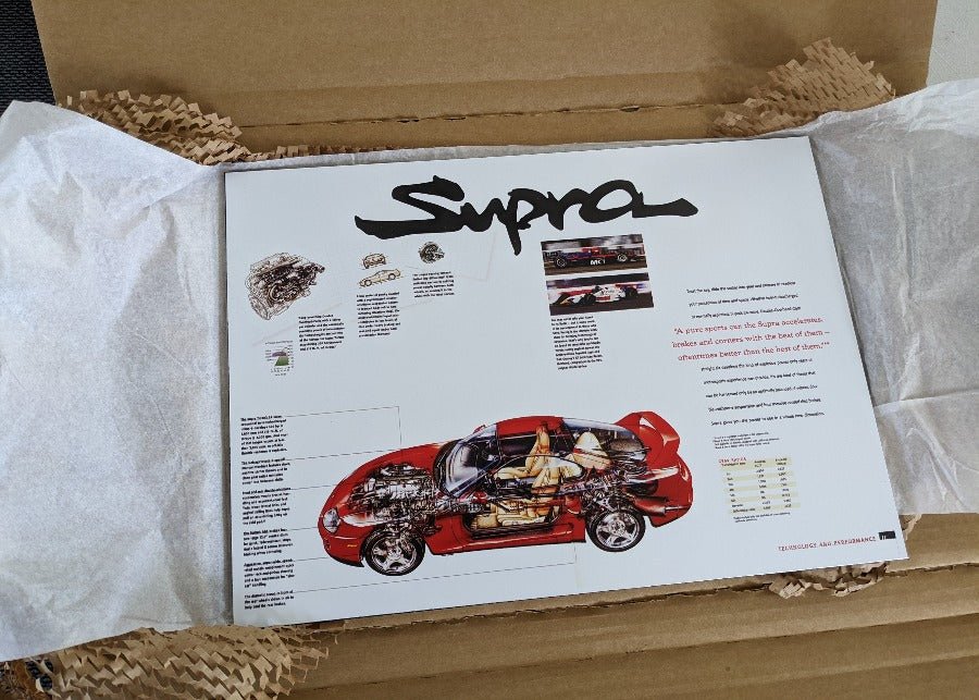 Aluminium print Supra vintage catalogue style - Pro Spec Imports - Without Pro Spec Imports Logo - -