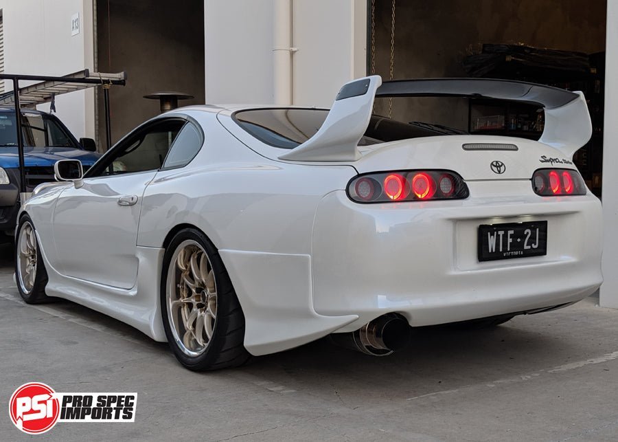 PRE - ORDER - A80 (Mk4) Supra '93 - '02 TRD Style Wing - Carbon Blade & End Caps, Fiberglass Sides - Pro Spec Imports - 