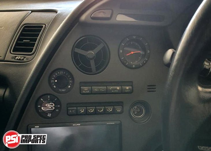 Stealth Black Metal Vent Face Plate (2pc) - Supra - Pro Spec Imports - 2 x Stealth Black Vent Plate - 