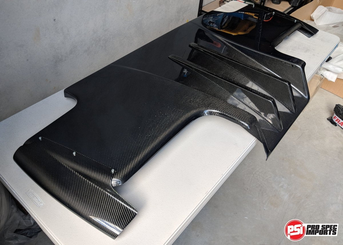 Pro Spec Style - Supra Carbon Fibre Rear Diffuser - Pro Spec Imports - ADD Carbon Side Vortex Generators - 
