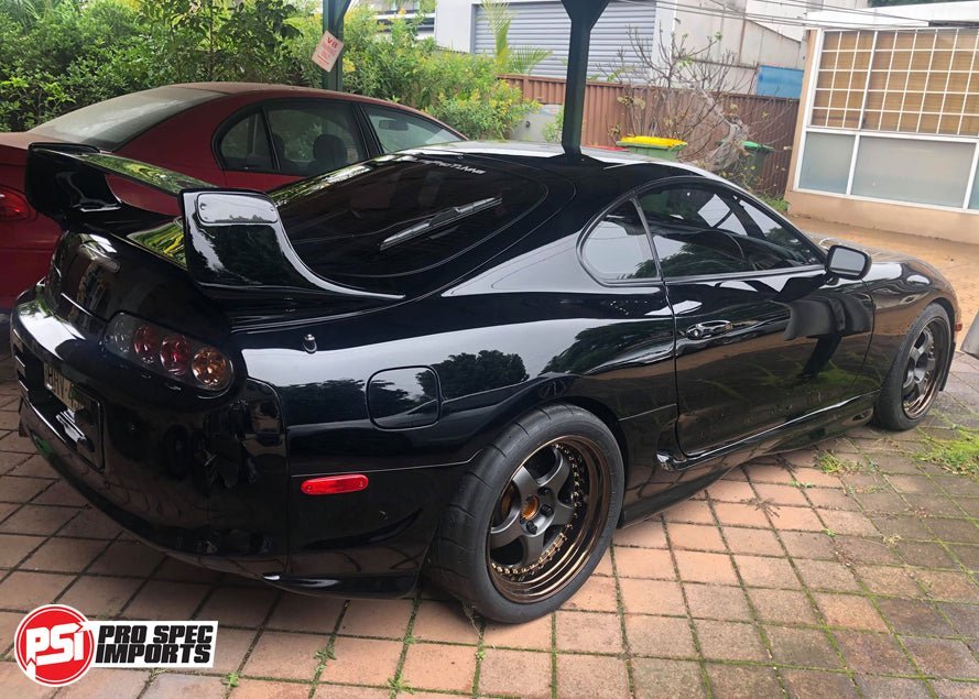 PRE - ORDER - A80 (Mk4) Supra '93 - '02 TRD Style Wing - Carbon Blade & End Caps, Fiberglass Sides - Pro Spec Imports - 