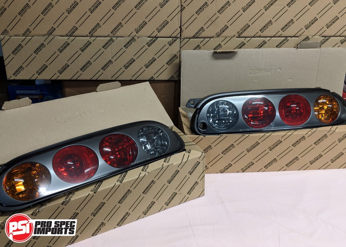 Genuine Toyota '97+ Series 2 'Facelift' Supra Tail lights - Pro Spec Imports - No Wiring Looms - -
