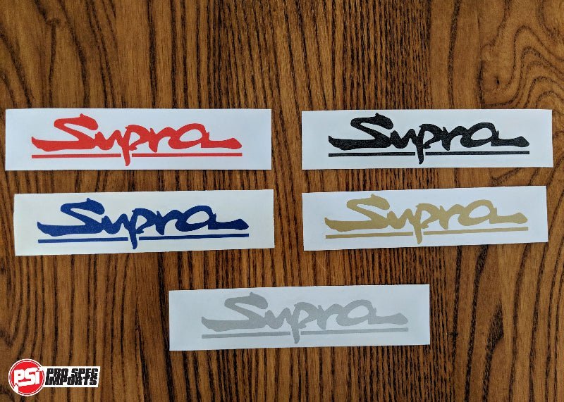 Toyota Supra A80 Mk4 Carbon Fibre Door Sills / Kick Panel Set - Pro Spec Imports - Gold Supra Logo - 