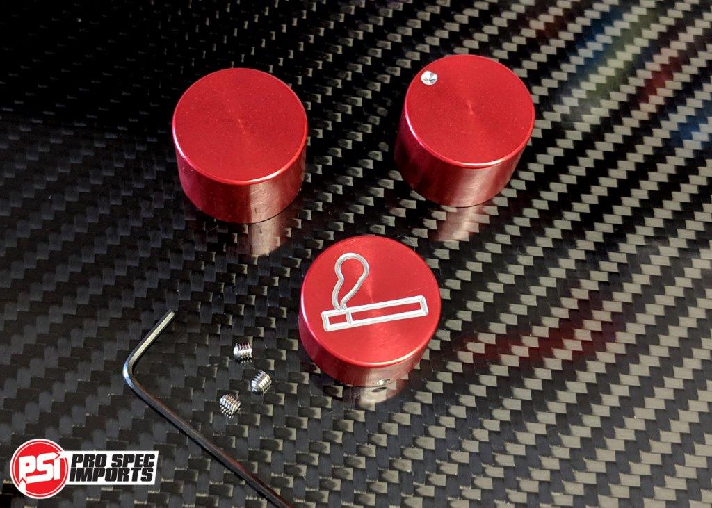 JDM S1 Supra Interior - Brushed Stainless Billet HVAC Mega 8pc Combo - Pro Spec Imports - Stainless Dials - Plain - 