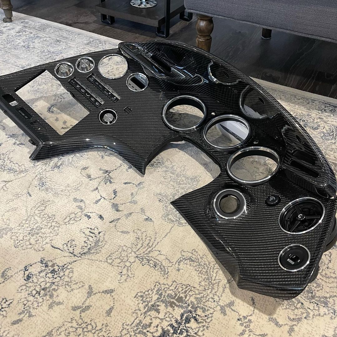 Supra Carbon Interior Set 12pc - Fits Series 1, '93 - '96 JDM Supra - Pro Spec Imports - Manual - Gloss Carbon - 