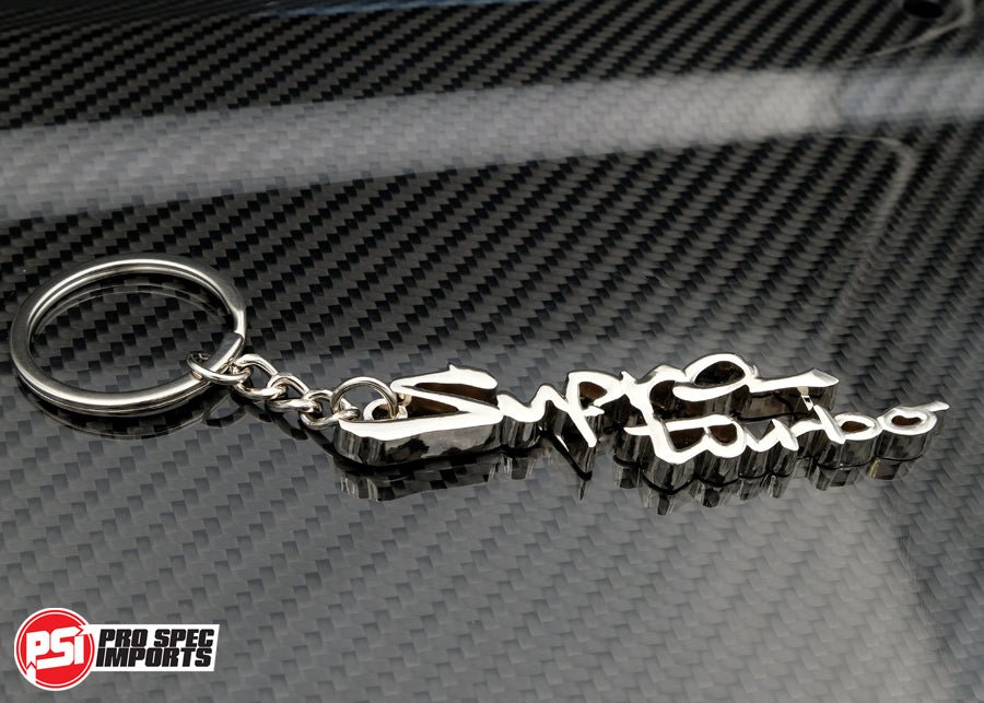 Load image into Gallery viewer, Mk4 Supra Turbo Keychain - Silver Chrome - Pro Spec Imports - -
