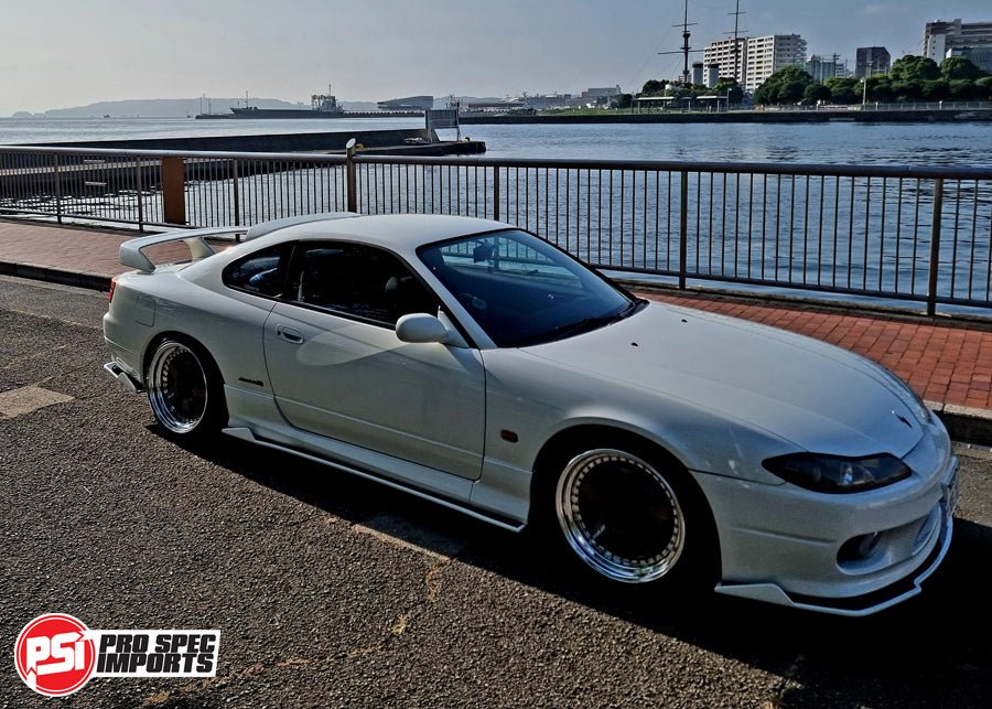 Work Meister S1 3P 18" Centre Caps - Suit Nissan Silvia S15, 66.1 Hub ring Hubcentric - Pro Spec Imports - S15 'S' Logo - 18"