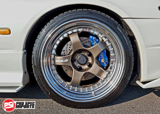 Work Meister S1 3P 18" Centre Caps - Suit Nissan Silvia S15, 66.1 Hub ring Hubcentric - Pro Spec Imports - S15 'S' Logo - 18"