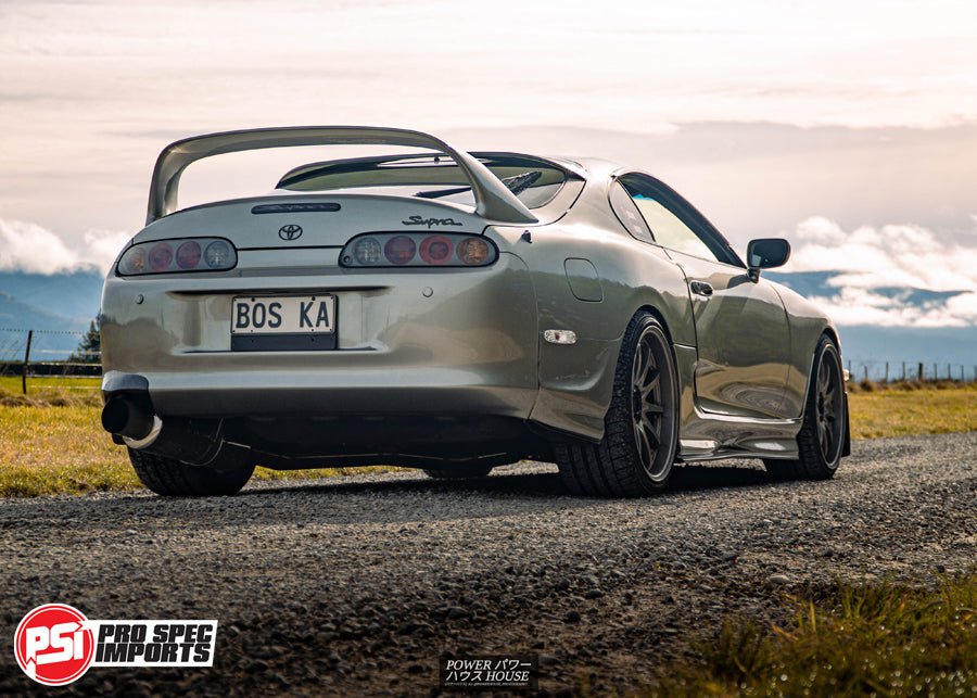 Mk4 Supra Carbon Fibre Exhaust Shield, Shroud - Forged Carbon - Pro Spec Imports - -