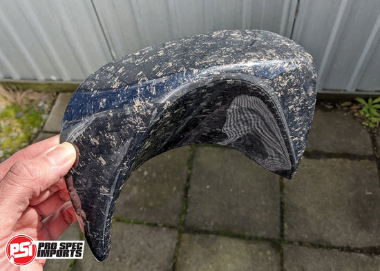 Mk4 Supra Carbon Fibre Exhaust Shield, Shroud - Forged Carbon - Pro Spec Imports - -