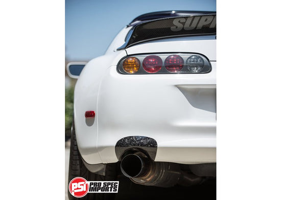 Mk4 Supra Carbon Fibre Exhaust Shield, Shroud - Forged Carbon - Pro Spec Imports - -