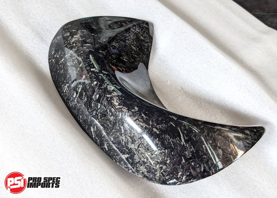 Mk4 Supra Carbon Fibre Exhaust Shield, Shroud - Forged Carbon