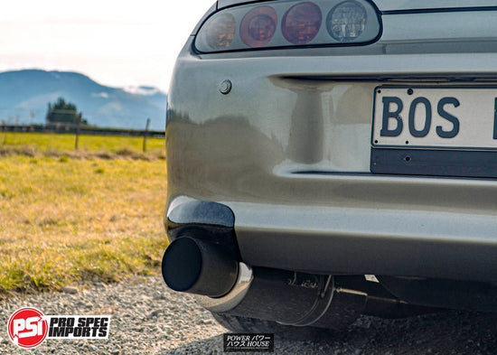 Mk4 Supra Carbon Fibre Exhaust Shield, Shroud - Forged Carbon - Pro Spec Imports - -