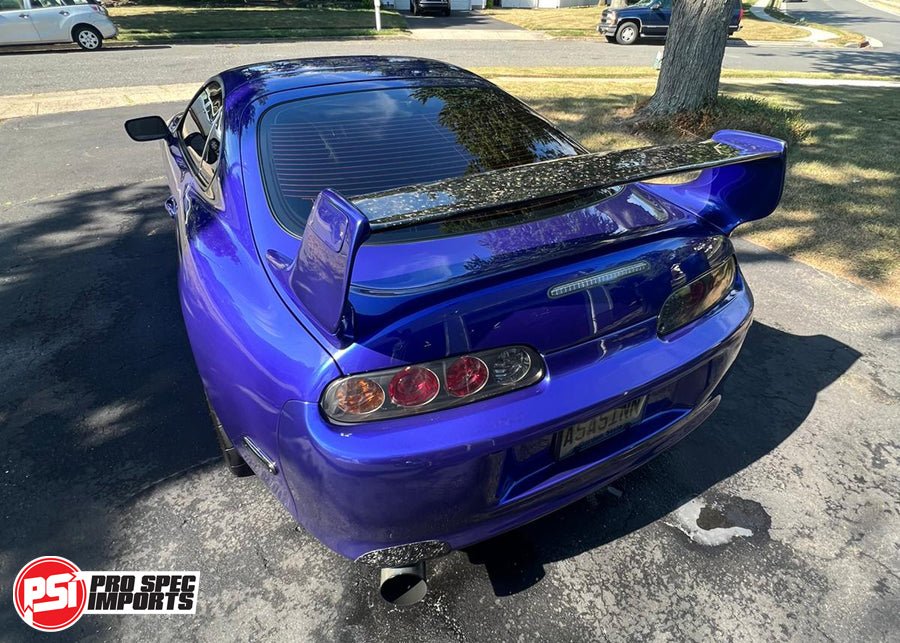 Mk4 Supra Carbon Fibre Exhaust Shield, Shroud - Forged Carbon - Pro Spec Imports - -