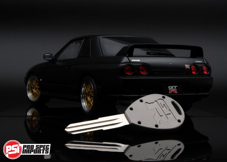 Load image into Gallery viewer, Satin Frost - Titanium R32 / R33 Skyline GTR Key - Pro Spec Imports - 3pc KEY-COMBO - -
