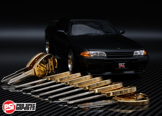 Collectors Edition 18K Gold - Titanium Skyline GTR Key Blank R32 / R33, oem - Pro Spec Imports - Key #-- - -