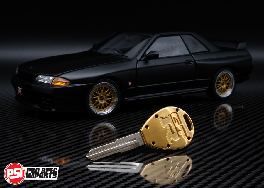 Load image into Gallery viewer, Collectors Edition 18K Gold - Titanium Skyline GTR Key Blank R32 / R33, oem - Pro Spec Imports - Key #-- - -
