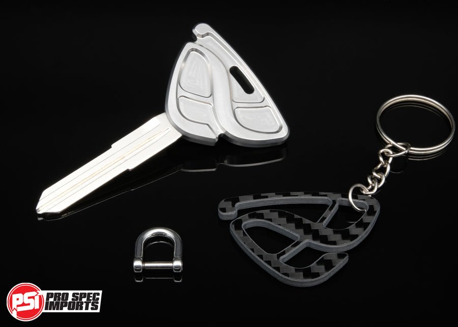 Carbon Fiber Keychain for Mazda RX7, RX8, MX5, Efini, FD, FC, SA, 13B, 12A, Rotary - Pro Spec Imports - 