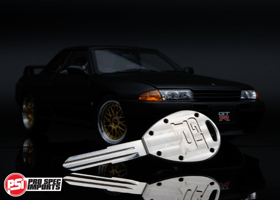 Machine Finish - Titanium R32 / R33 Skyline GTR Key - Pro Spec Imports - 3pc KEY-COMBO - -