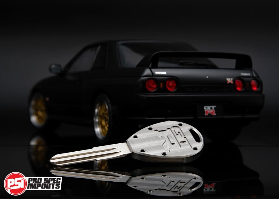 Machine Finish - Titanium R32 / R33 Skyline GTR Key - Pro Spec Imports - 3pc KEY-COMBO - -