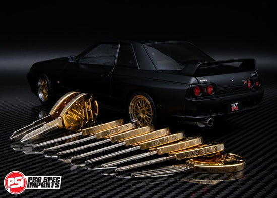 Collectors Edition 18K Gold - Titanium Skyline GTR Key Blank R32 / R33, oem - Pro Spec Imports - Key #-- - -