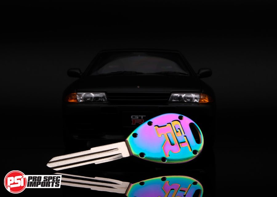 Neo Chrome - Titanium R32 / R33 Skyline GTR Key - Pro Spec Imports - 3pc KEY-COMBO - -