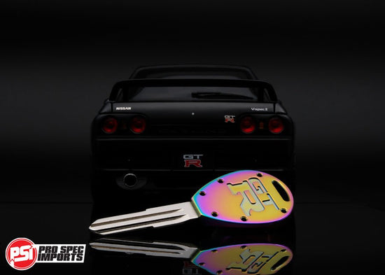 Neo Chrome - Titanium R32 / R33 Skyline GTR Key - Pro Spec Imports - 3pc KEY-COMBO - -