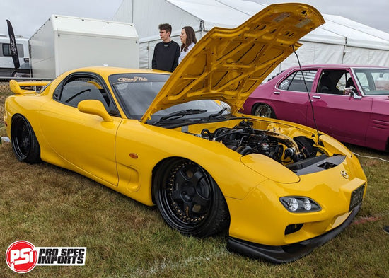 Load image into Gallery viewer, Work Meister S1 3P, 18&amp;quot; Centre Caps-Mazda RX7 FD3S FC, RX8, Mazda 6, Mazda 3, Rotor Hubcentric Ring 67.1mm-Pro Spec Imports
