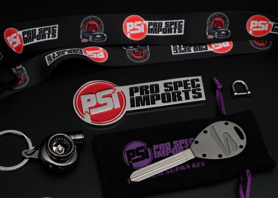 Frosted Titanium GR6 - A80 Supra Key Blank - Pro Spec Imports - 8pc ULTIMATE KEY COMBO - -