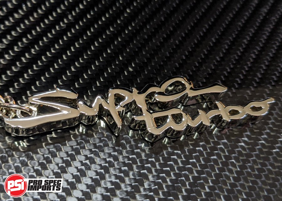 Load image into Gallery viewer, Mk4 Supra Turbo Keychain - Silver Chrome - Pro Spec Imports - -
