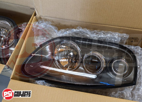 Load image into Gallery viewer, Genuine Toyota Supra &amp;#39;97+ Series 2 &amp;#39;Facelift&amp;#39; JDM (RHD) Headlights - Pro Spec Imports - Pair of Headlights - -
