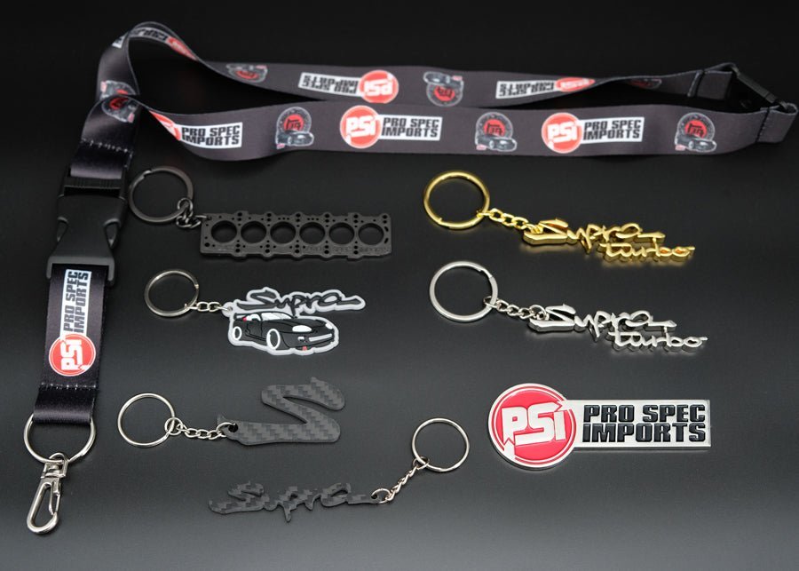 Mk4 Supra Keychain & Lanyard 8pc Set - Car Enthusiast Gear – Pro