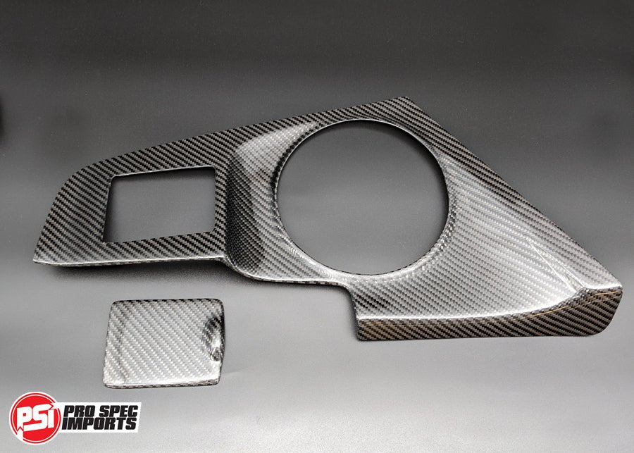 Carbon Fibre A80 (MK4) Supra Gear Shifter Surround + Ash Tray Lid + Window Switch Cover 3pc Set - Pro Spec Imports - Manual - 