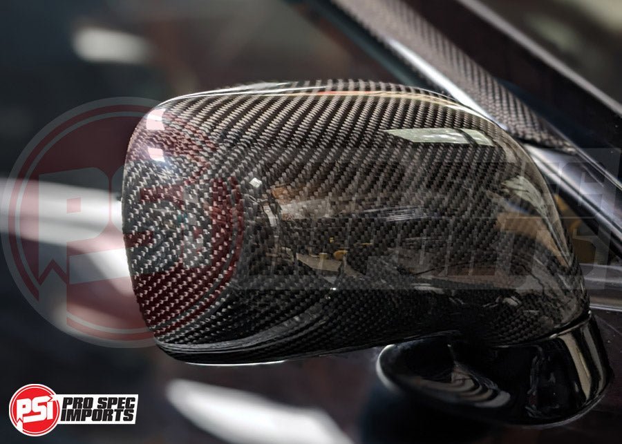 Carbon Fibre Mirror Covers for JDM RHD Supra Mk4 JZA80 - Pro Spec Imports - 