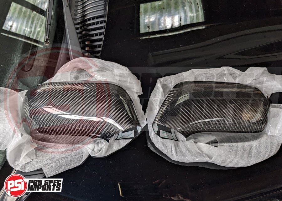 Carbon Fibre Mirror Covers for JDM Supra Mk4 JZA80 - Pro Spec Imports - -