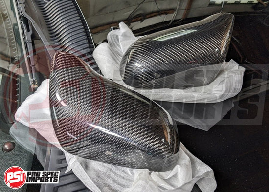 Carbon Fibre Mirror Covers for JDM Supra Mk4 JZA80 - Pro Spec Imports - -
