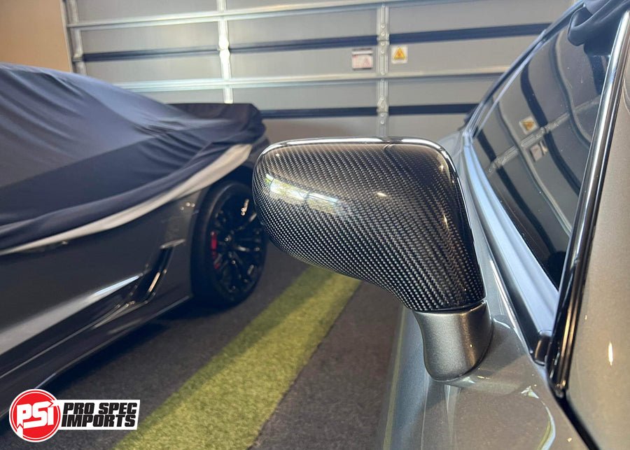 Carbon Fibre Mirror Covers for JDM Supra Mk4 JZA80 - Pro Spec Imports - -