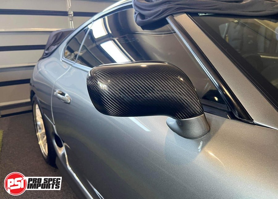 Carbon Fibre Mirror Covers for JDM Supra Mk4 JZA80 - Pro Spec Imports - -