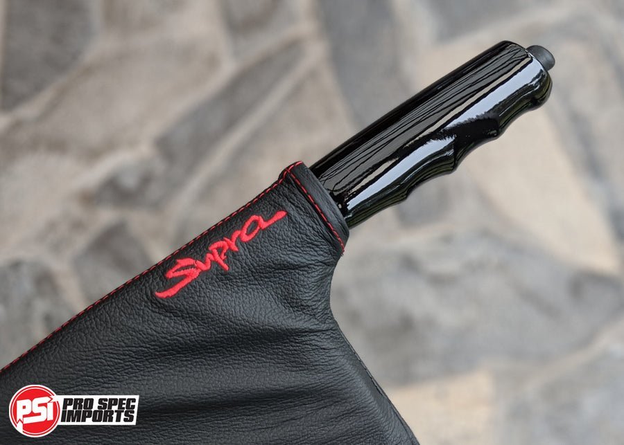 Custom Mk4 / A80 Supra Handbrake / Park Brake / Ebrake Handle Replacement - Pro Spec Imports - Supra 'S' Logo - 