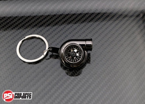 Load image into Gallery viewer, Turbo Keychain - Black Shadow Chrome - Pro Spec Imports - -
